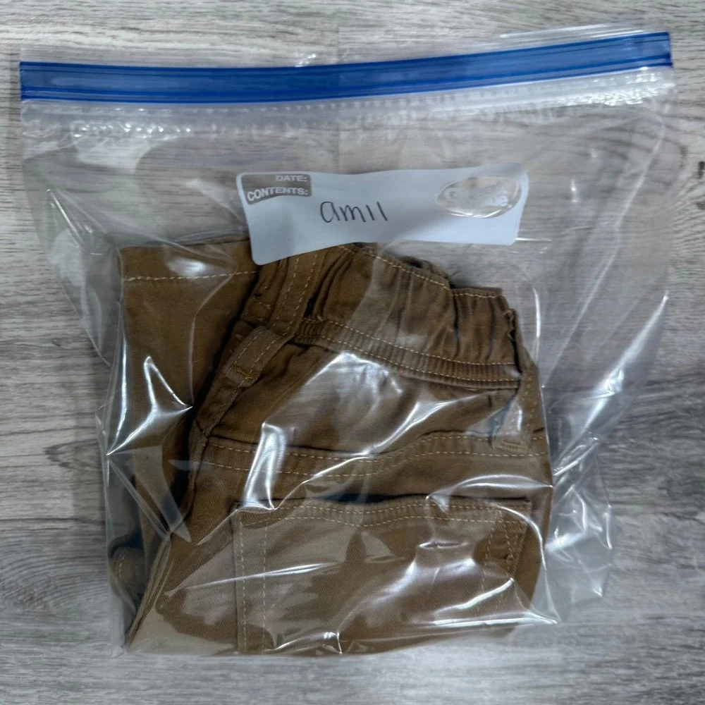 Gap Kids Stretch Slim Brown Khaki Pants Boys Girls‎ Size XS 4 5